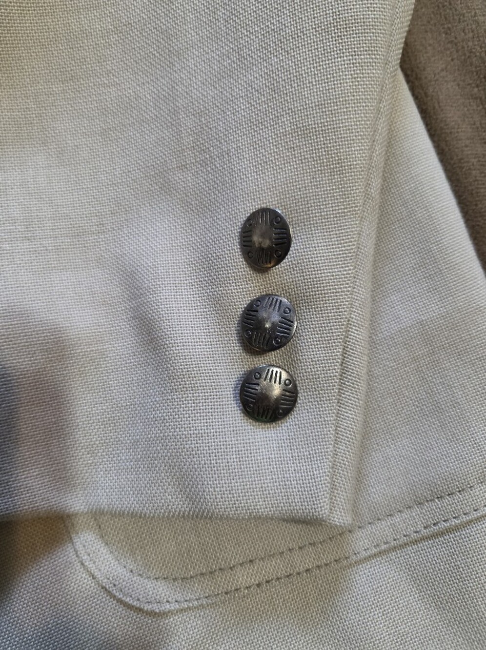Pendleton Vgt. Light Taupe Men's Western Sport Coat Blazer. Wool Blend - Sz 42 - Picture 5 of 9